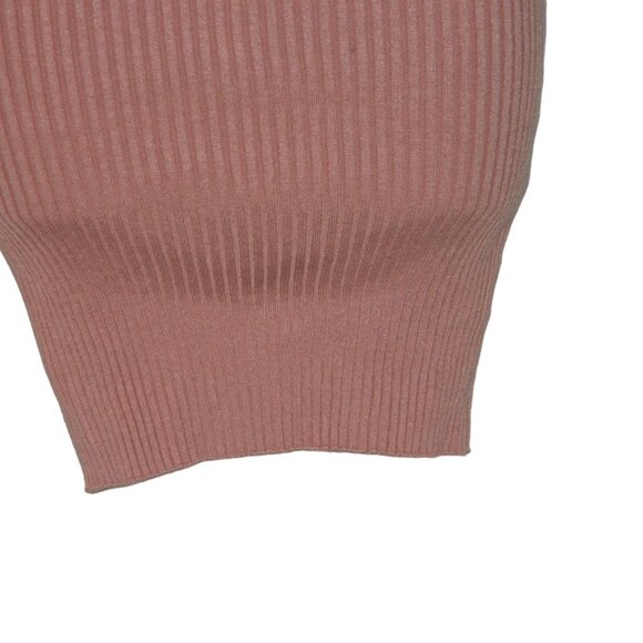 Streetware Society Pink Ribbed Stretchy Bodycon Date Night Dress Size Large-A07 - Picture 4 of 9